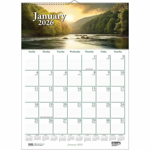 Calendar, Wall, Scenic