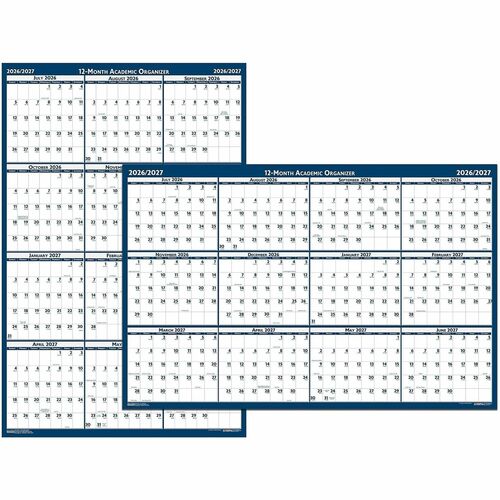 Wall Academic Cal Lam 24x37