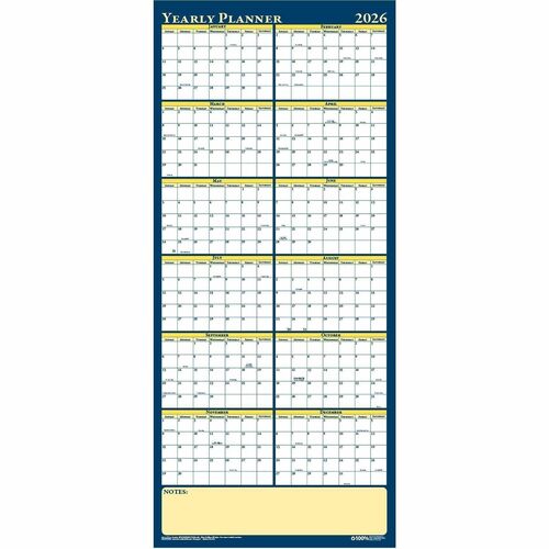 Planner, Year, Laminated