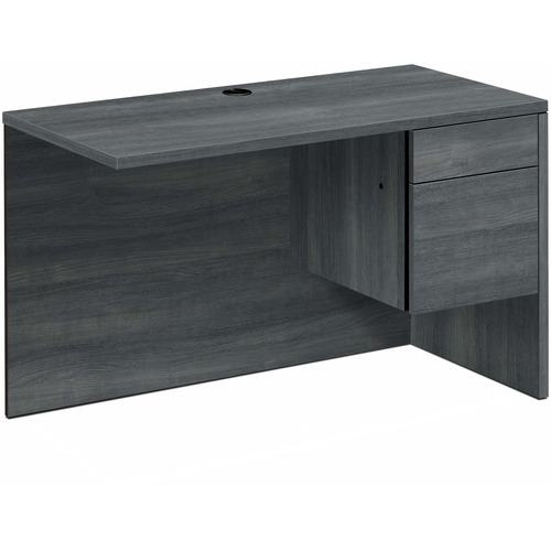 Right Return, For Left Pedestal Desk, 48" x 24" x 29-1/2", Sterling Ash