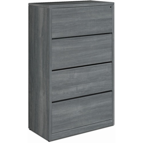 Lateral File, 4-Drawer, 36" x 20" x 59-1/8", Sterling Ash