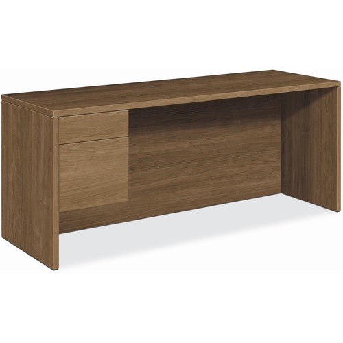 Left Pedestal Credenza, 72" x 24" x 29-1/2", Pinnacle