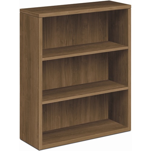 Bookcase, 3 Fixed Shelves, 36" x 13-1/8" x 43-3/8", Pinnacle