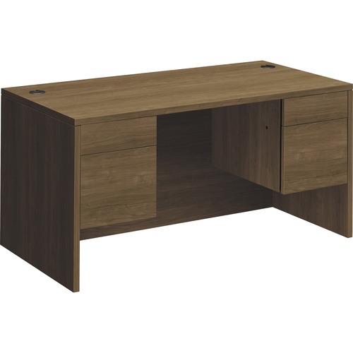 Double Pedestal Desk, Rectangle, 60" x 30" x 29-1/2", Pinnacle