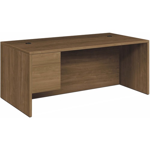 Left Return Pedestal Desk, 72" x 36" x 29-1/2", Pinnacle