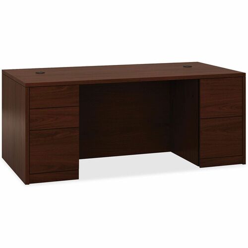 Desk, Double Pedestal, Mahogany, 72x36