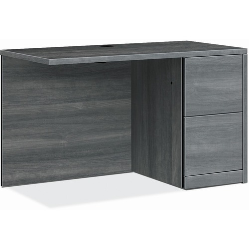 Return, Right Pedestal, Female/Female, 42"x24"x29-1/2", Sterling Ash