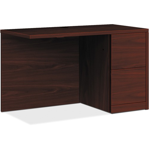 Return, Right Pedestal, Female/Female, 42"x24"x29-1/2", Mahogany