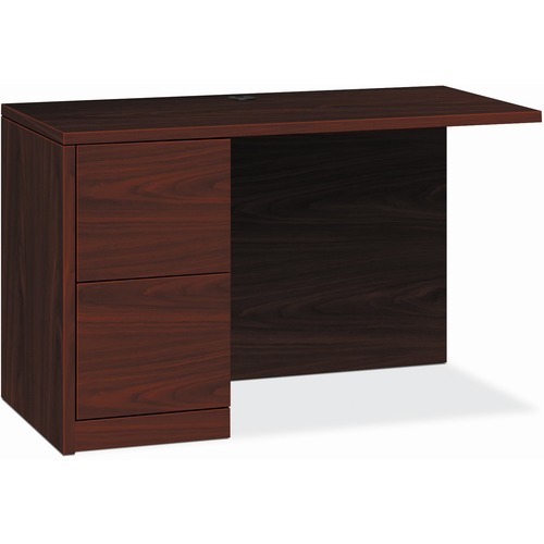 Return, Left Pedestal, Full/Full, 42" x 24" x 29-1/2", Mahogany