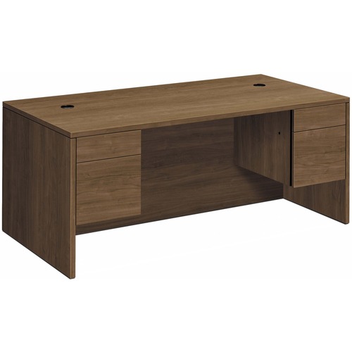 Double-Ped Desk, Rectangle Top, 72" x 36" x 29-1/2", Pinnacle