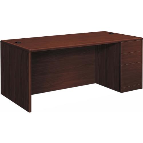 Right Pedestal Desk, 4-1/2" Recessed, B/B/F, 66"x30"x29-1/2", My