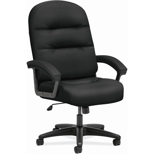 High-Back Chair, Fabric, 26-1/4"x29-3/4"x46-1/2", Black