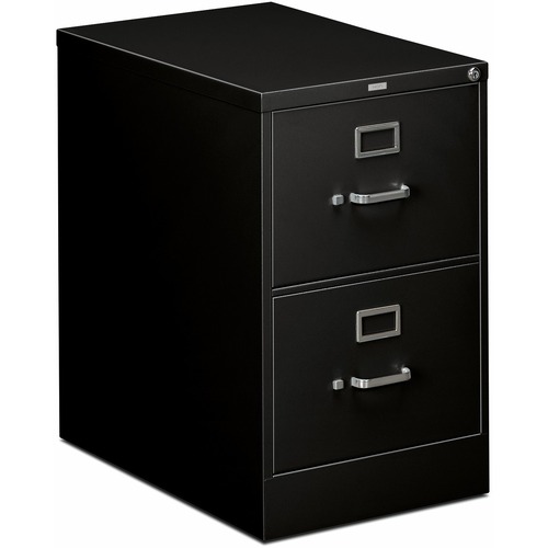 File, Legal, 2 Drawer, With Lock, Black