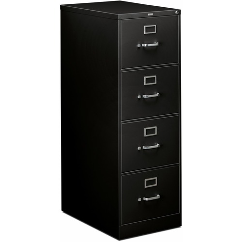 File, Legal, 4 Drawer, With Lock, Black