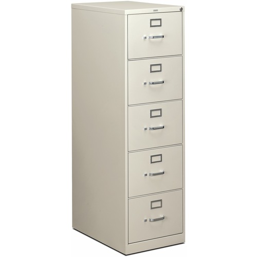 File, Legal, 5 Drawer, With Lock, Gray