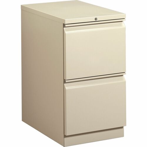 Pedestal, Mobile, 2 Drawer, Putty