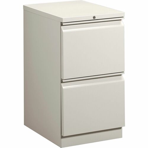 Pedestal, Mobile, 2 Drawer, Light Gray