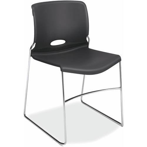 Chair, Stack, Black 4/CT