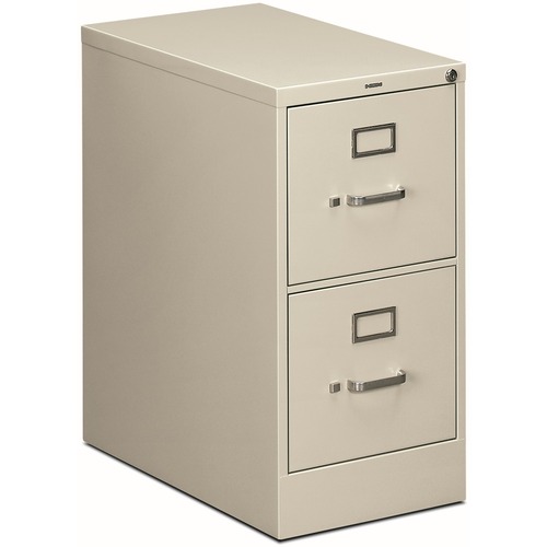 File, Letter, 2 Drawer, With Lock, Light Gray