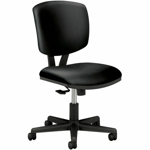 Chair, Task, Synchro, Leather, Black