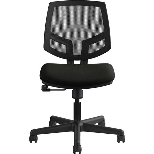 Chair, Task, Mesh, Leather, Black