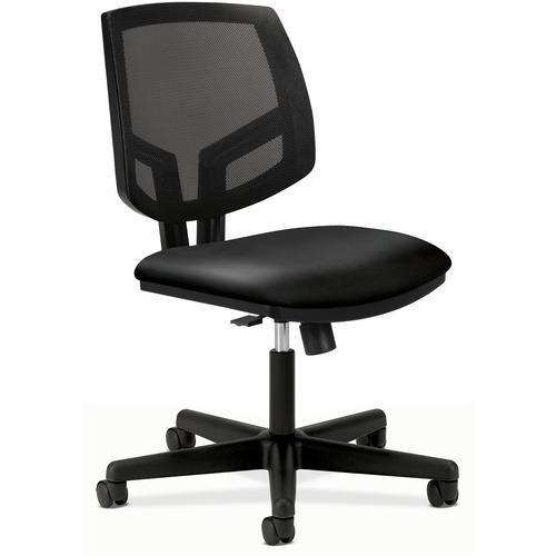 Chair, Task, Mesh, Leather, Black
