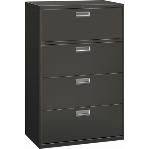 File, Lateral, 4 Drawer, 36" Wide with Lock, Clear
