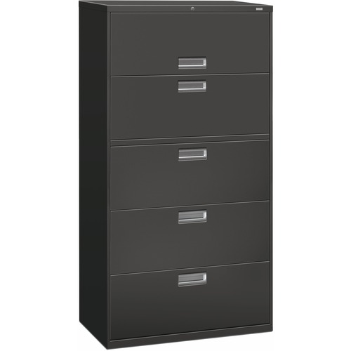 File, Lateral, 5 Drawer, 36" - With Lock, Clear