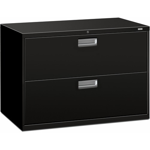 File, Lateral, 2 Drawer, 42" - With Lock, Black