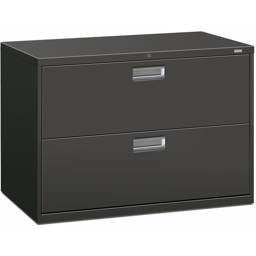 File, Lateral, 2 Drawer, 42" Wide with Lock, Clear