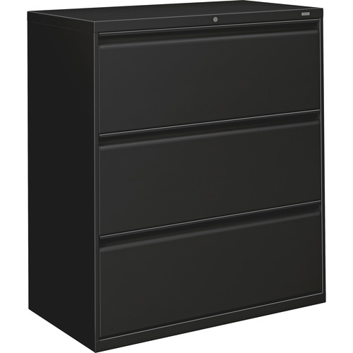 File, Lateral, 3 Drawer, Black