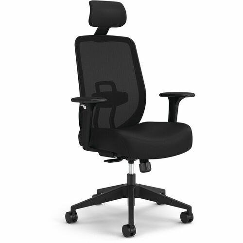 Chair, Task, Mesh Back, Arms, Black