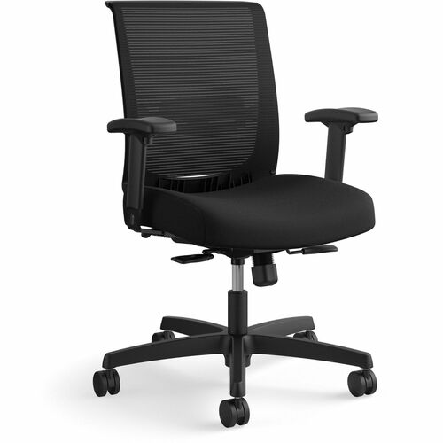 Task Chair, Mesh, Synchro-Tilt, 27-3/4"x27-1/2"x42", Black