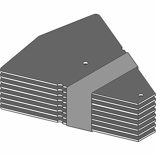 Counterweight, For Disc, 42" Round Tops, 16 lb, Black