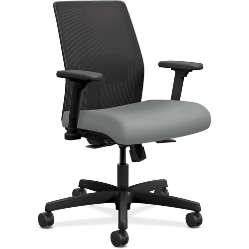 Task Chair, Mesh Back, 26" x 26-1/2" x 40-1/2", Frost Fabric