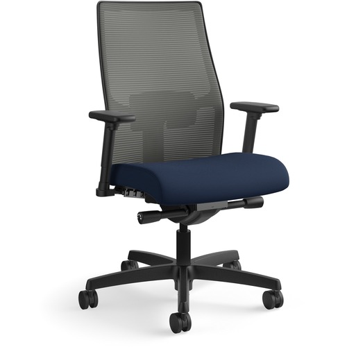 Task Chair, Mesh Back, 27" x 28-1/2" x 44-1/2", CCL/Navy/Black