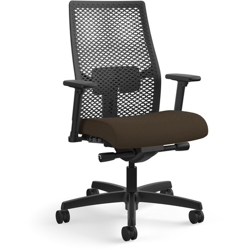 Task Chair, ReActiv Back, 27"x28-1/2"x44-1/2", Espresso/Black