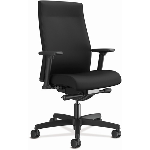 Chair, Task, Medium Back, Fabric, Black