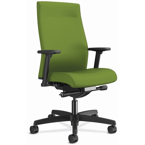 Task Chair, 27" x 28-1/2" x 44-1/2", Pear Fabric/Black Frame