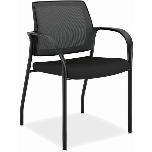 Stacking Chair, W/Glides, 25" x 21-3/4" x 33-1/2", CU Black Seat