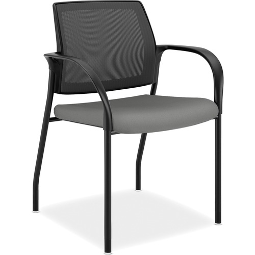 Stacking Chair, w/Glides, 25" x 21-3/4" x 33-1/2", Frost Seat