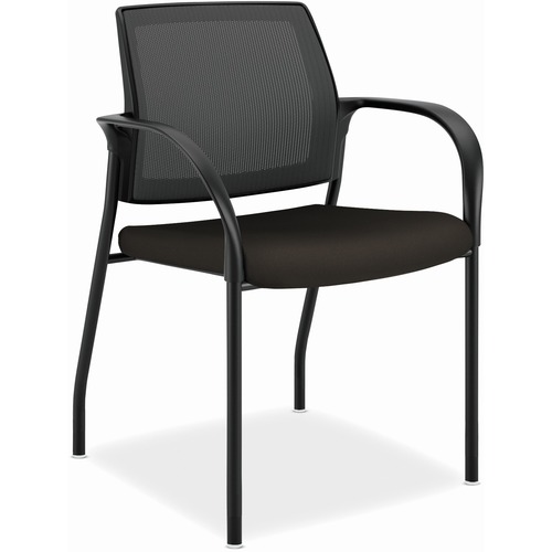 Stacking Chair, With Glides, 25"x21-3/4"x33-1/2", Espresso Seat