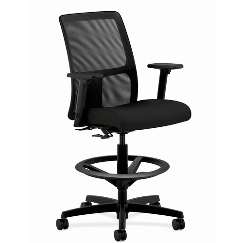 Stool, Task, Meshback, Black