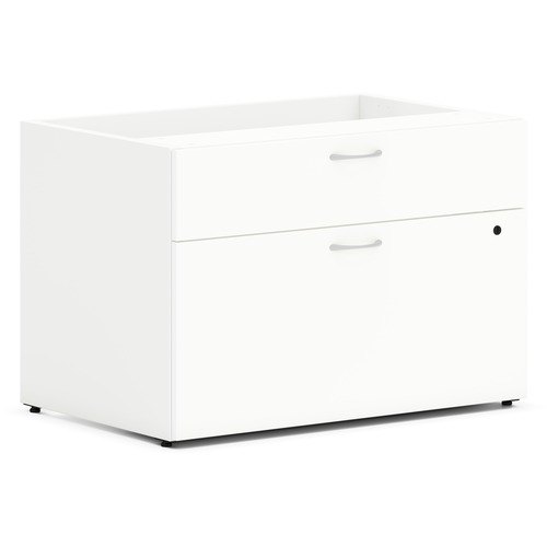 Credenza, Low, Personal, 2-Drawer, 30" x 20" x 21", Simply White