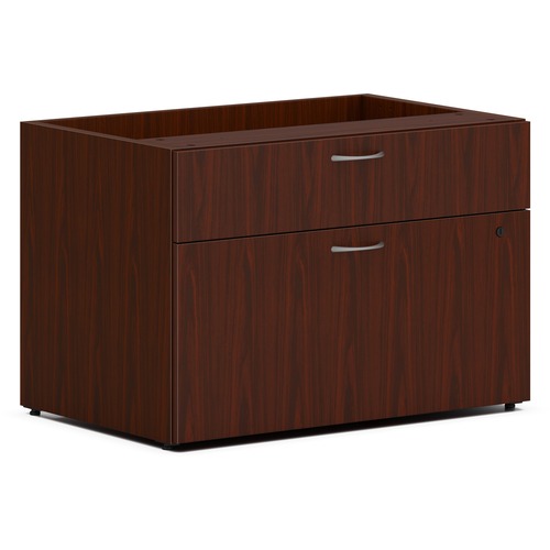 Credenza, Low, Personal, 2-Drawer, 30" x 20" x 21", Mahogany