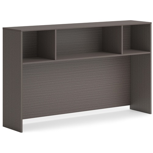 Hutch, No Doors, 66" x 14" x 39-1/4", Slate Teak
