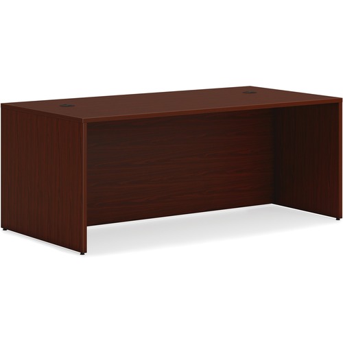 Desk Shell, Rectangle, 72" x 36" x 29", Mahogany