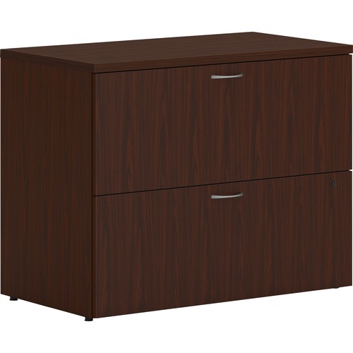 Lateral File, 2-Drawer, Removable Top, 36.5" x 20" x 29", Mahogany