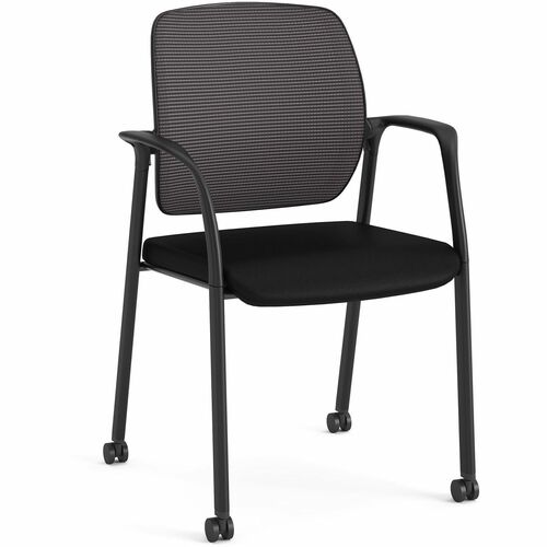Chair, Guest, Arm, Mesh Back, Black