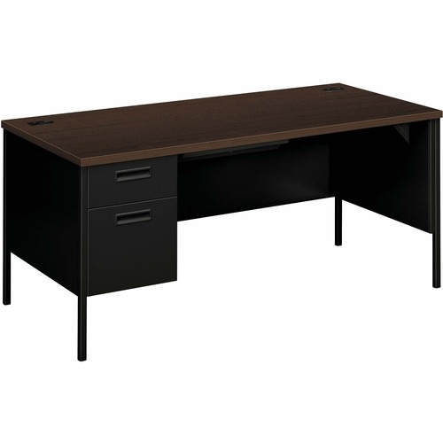 Desk, Single Pedestal, 66 X 30, Left Front, Mop